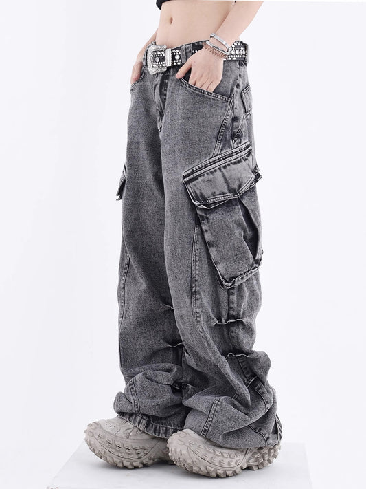 Men's Wide Leg Straight Fit Jeans