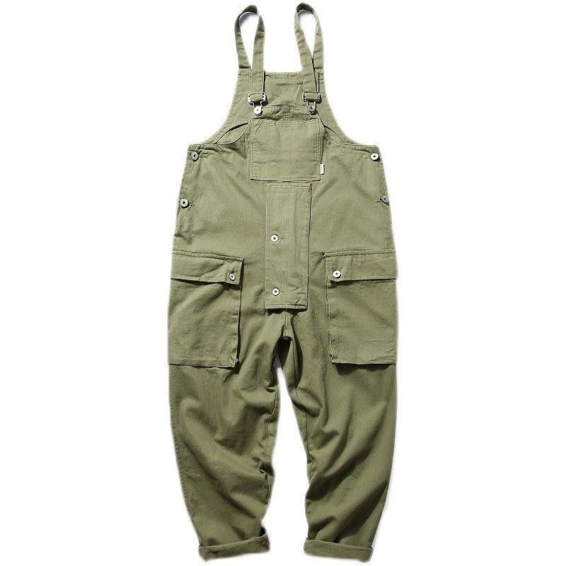 Retro Korean Loose Wide Leg Jumpsuit for Men