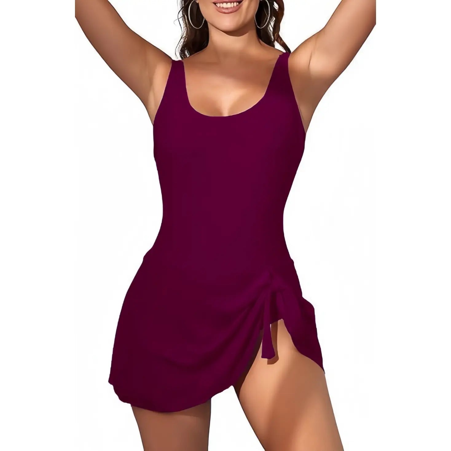 Eomenie One Piece Swimdress Swimsuits for Women Tummy Control Swim Dresses Bathing Suits Swimwear Swimsuit Slimming Beachwear Onepieceswimsuit Deals for You Days