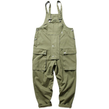 Retro Korean Loose Wide Leg Jumpsuit for Men