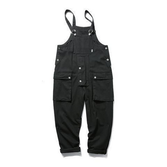Retro Korean Loose Wide Leg Jumpsuit for Men