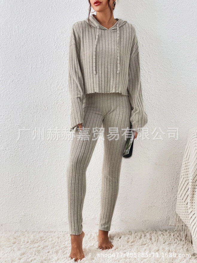 2023 Women's Fashion Casual Knit Two-Piece Set