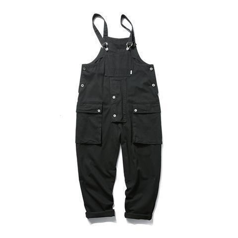 Retro Korean Loose Wide Leg Jumpsuit for Men