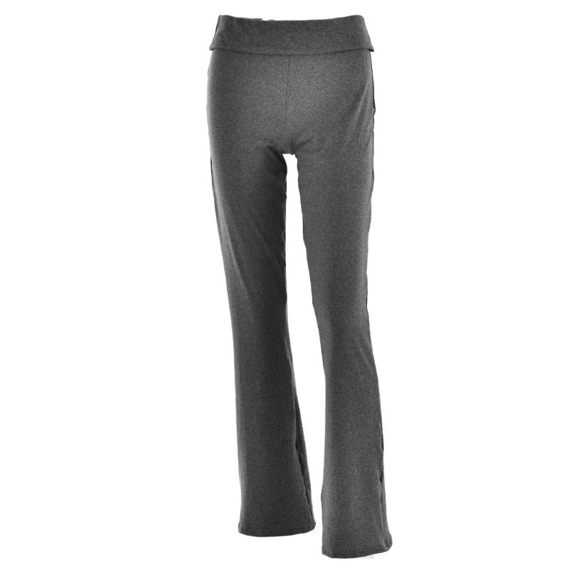 Women's High Waist Slim-fit Black Trousers
