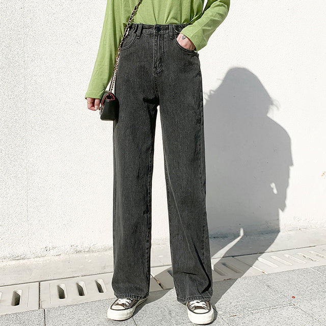 Trendy Slim Fit Loose Ladies Street Jeans
