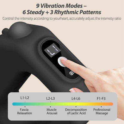 ADDWIN 2026 New Fascia Ring R10 Mini Muscle Recovery Fascia Device Upgraded Adjustable Strap Fits up to 55In Waist, Cordless Rechargeable, Designed for Waist & Back Muscle Recovery Portable Massager Parents Gift Summervibes