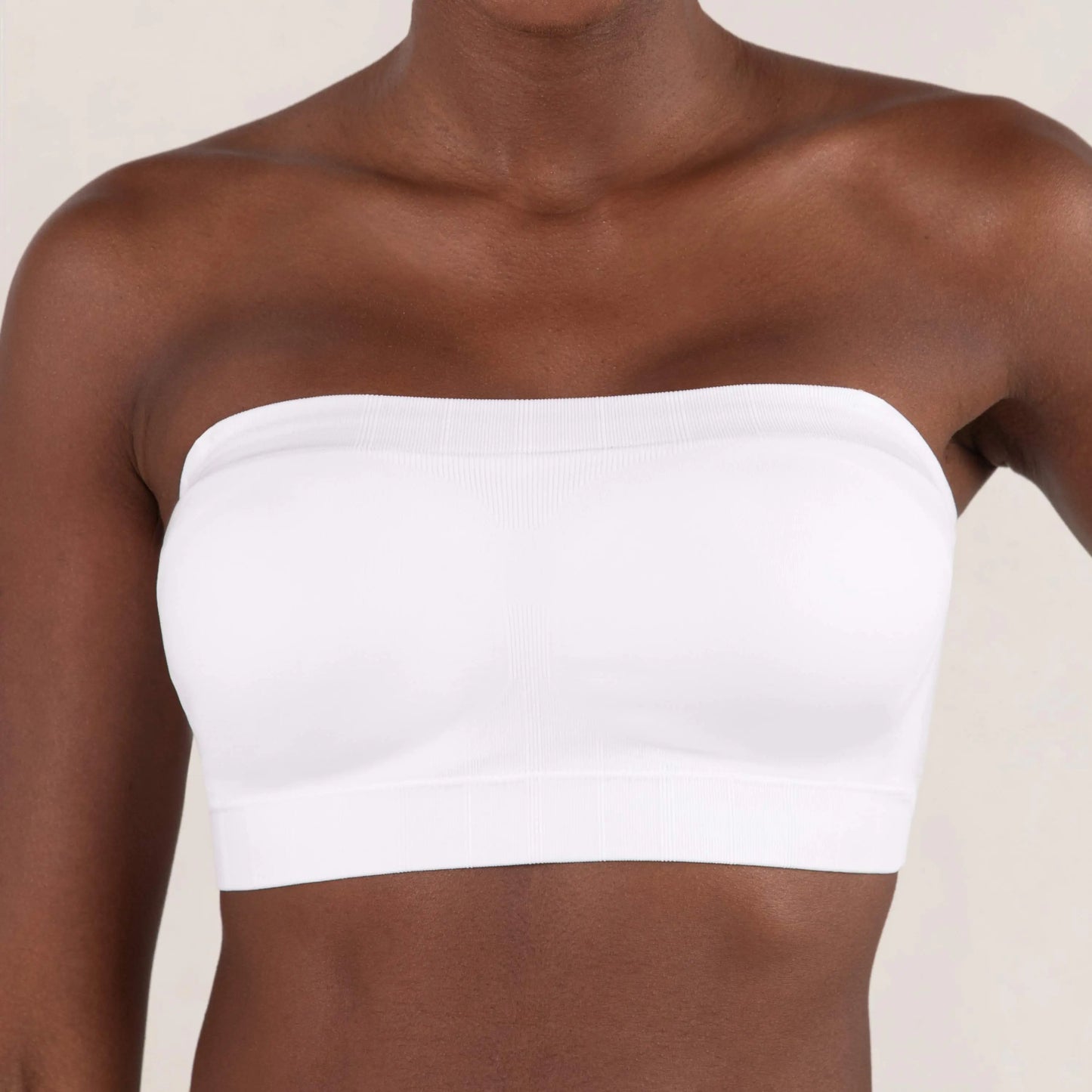 Shapermint Truekind Convertible Strapless Bandeau Bra with Wireless Comfort, Anti-Slip Grip & Removable Straps Fit Outfits