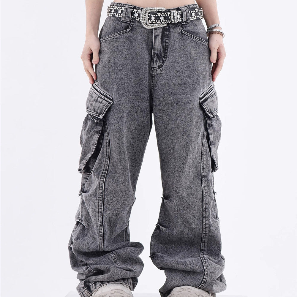 Men's Wide Leg Straight Fit Jeans