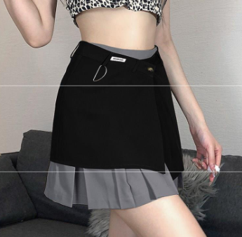 Summer Women's Fashion Two-Piece Pleated Skirt Set