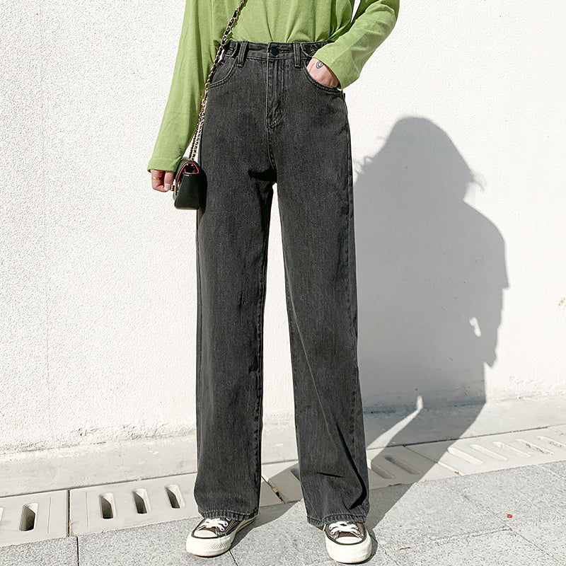 Trendy Slim Fit Loose Ladies Street Jeans