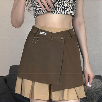 Summer Women's Fashion Two-Piece Pleated Skirt Set