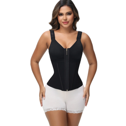 SHAPSHE Waist Shapewear for Women with Bra Girdle Workout Shapewear with Adjustable Shoulder Strap