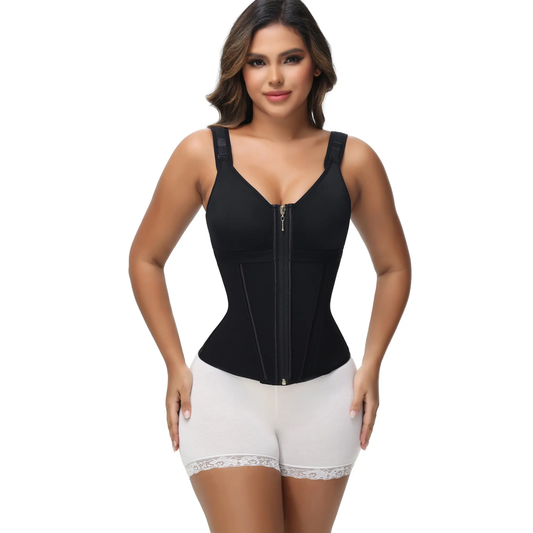 SHAPSHE Waist Shapewear for Women with Bra Girdle Workout Shapewear with Adjustable Shoulder Strap