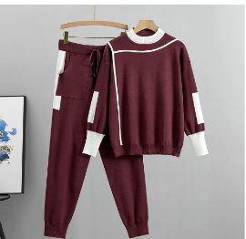 Gabi Knit Set - Casual Two-Piece Outfit (One Piece)