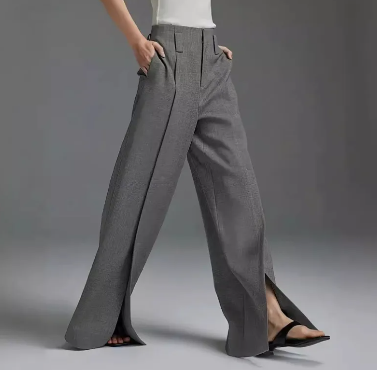 Women's High-Waist Casual Trousers