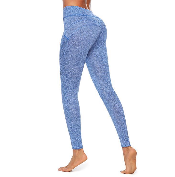 2022 Women's High Waist Yoga Pants with V-Cross Design
