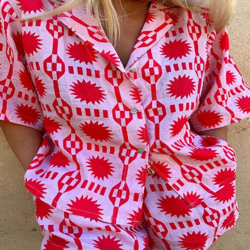 Women's Polo Collar Two-Piece Set (One Set)