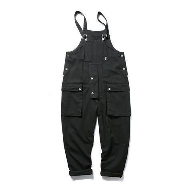 Retro Korean Loose Wide Leg Jumpsuit for Men