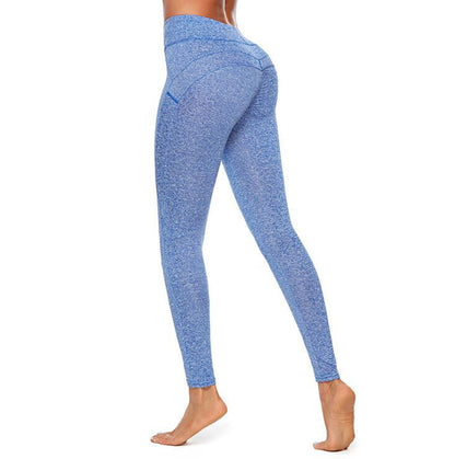 2022 Women's High Waist Yoga Pants with V-Cross Design
