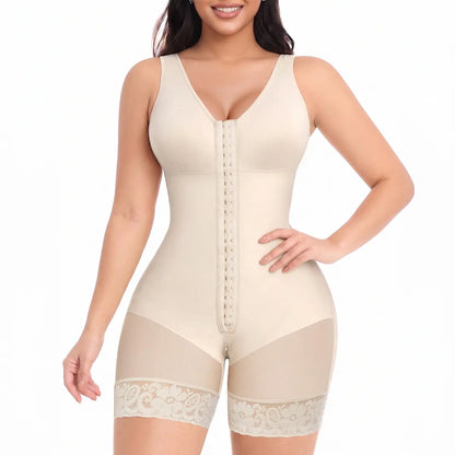YIANNA Fajas Colombianas Shapewear for Women Tummy Control Full Shapewear Butt Lifter with Hooks Closure