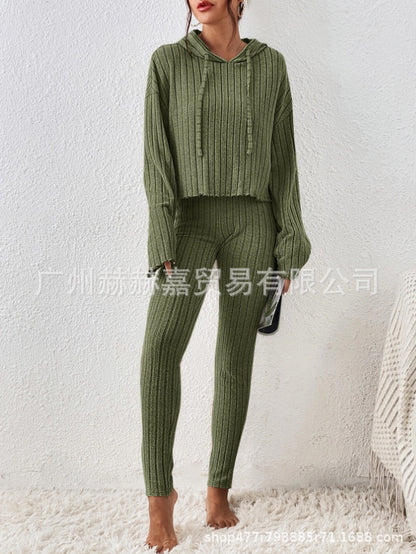 2023 Women's Fashion Casual Knit Two-Piece Set