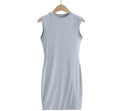 Summer Women's Sleeveless Round Neck Maternity Dress