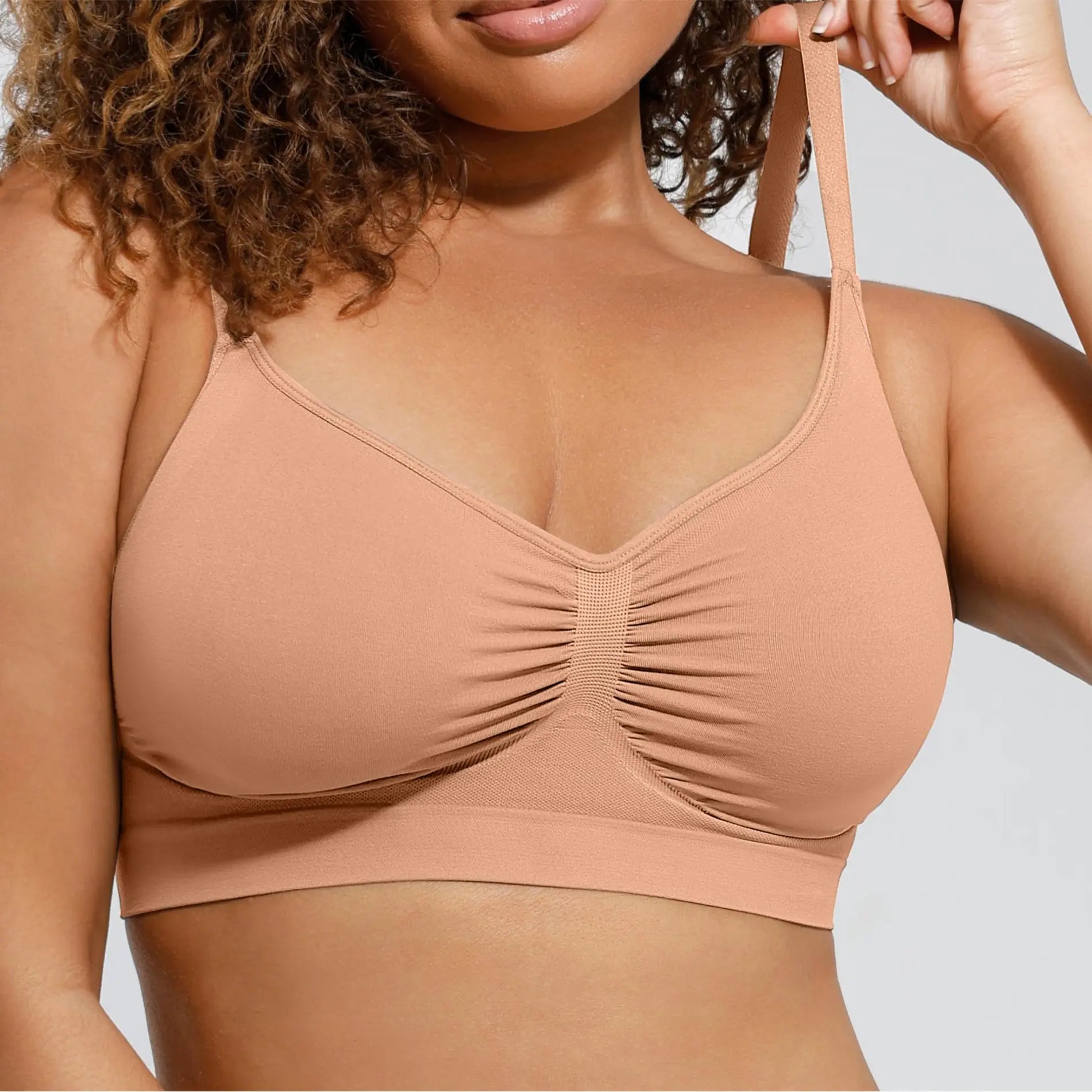 Feelingirl Women'S Wireless Bra Comfort Bralettes No Underwire Unlined Cami Bra Seamless Tshirt Bras Sports Bra Bralette Basic Comfortable Fit Womenswear Everyday up to 44DD Summervibes